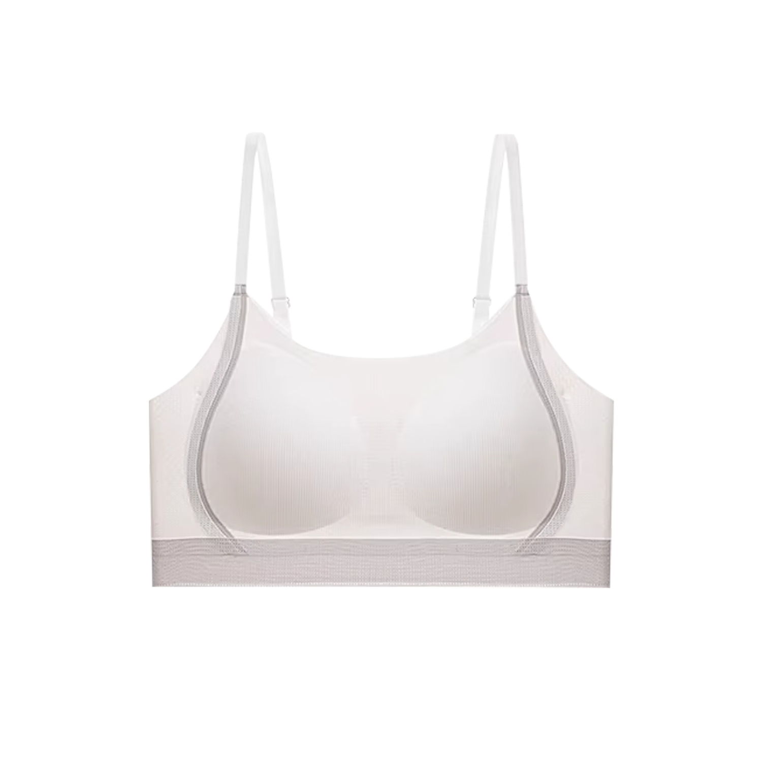 GUJIN Girls' Camisole Bra Underwear for Middle and High School Students, Youth Development Vest, Teenager Stage 2-3, White XL
