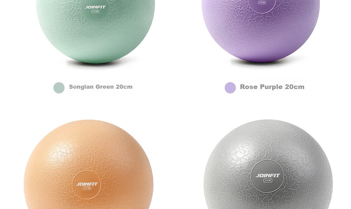 JOINFIT Pilates Ball Mini Anti-Burst Yoga Fitness Training Balance Blue Green 20cm F.F.005A-J 36