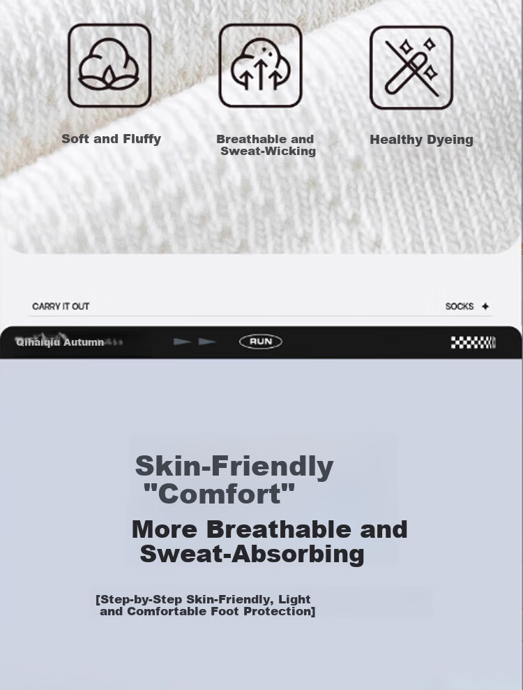 QIHAIQIU Disposable Socks for Men And Women, Washable, Breathable, Daily Wear, Mid-Calf, for Business Trips And Travel, Sweat-Absorbing, Short Tube, White, 20 Pairs 4