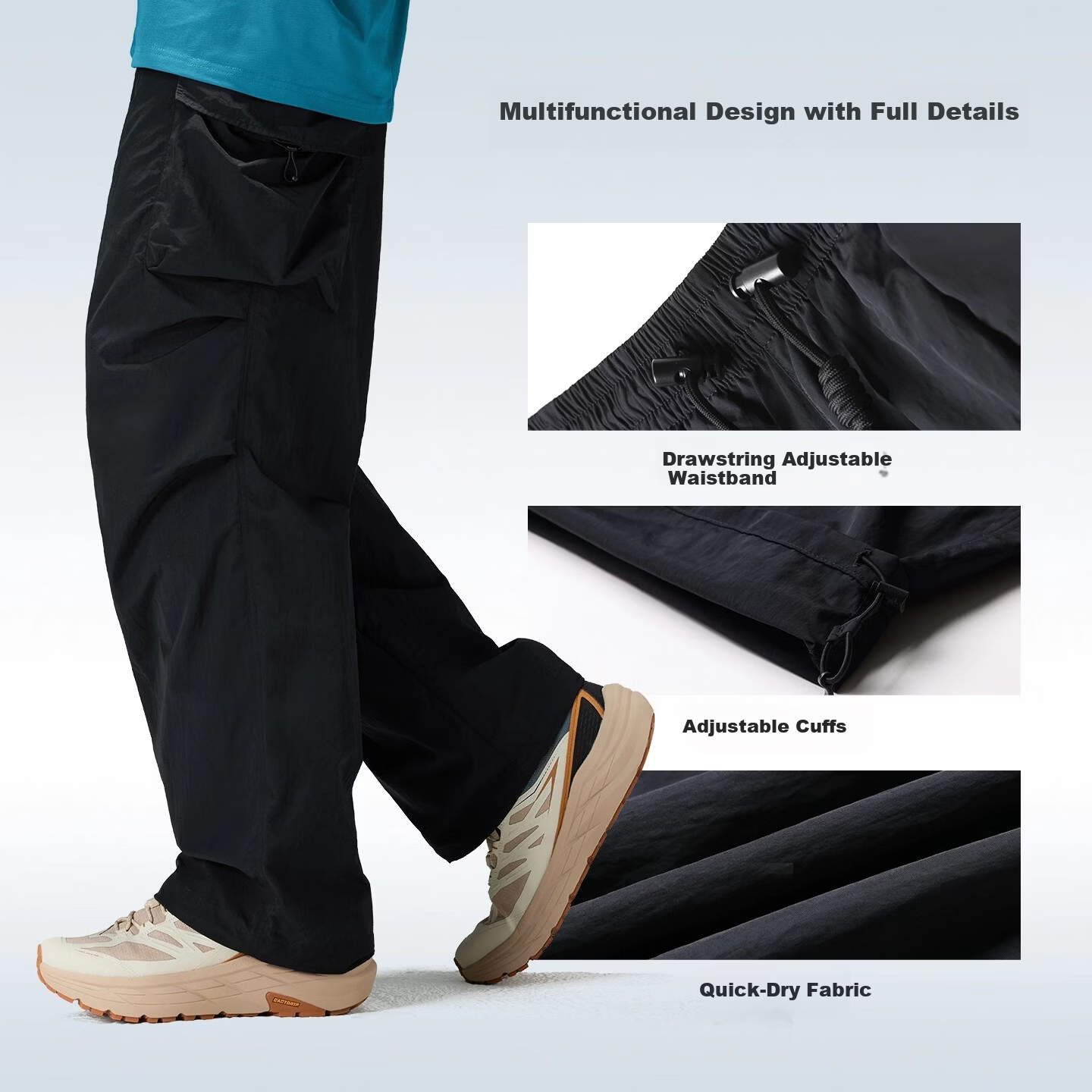 CAMEL [Dilireba Same Style] Outdoor Quick-Dry Pants 26 Spring Summer Lightweight Cooling Sun Protection Tactical Hiking Work Pants