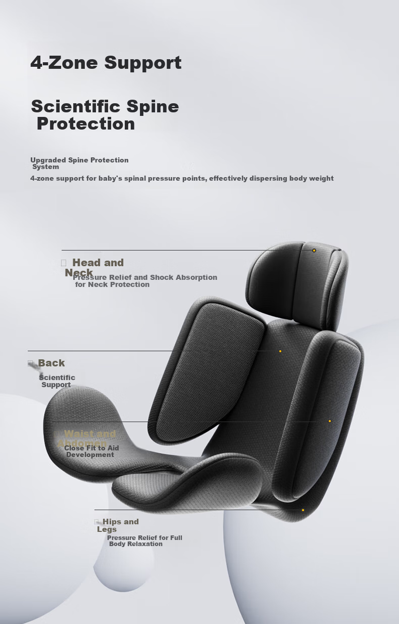 Elittile Children's Safety Seat S2 Platinum Knight 0-12 Years Car Smart Ventilation Heating Baby Seat Pro Edition 6