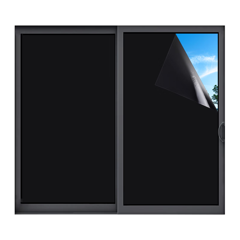Modouyu Black Glass Film Aquarium Background Sticker, 0.6*2 Meters, Professional for Aquarium Use, Non-Transparent Light-Blocking Sticker, Full Light Blocking