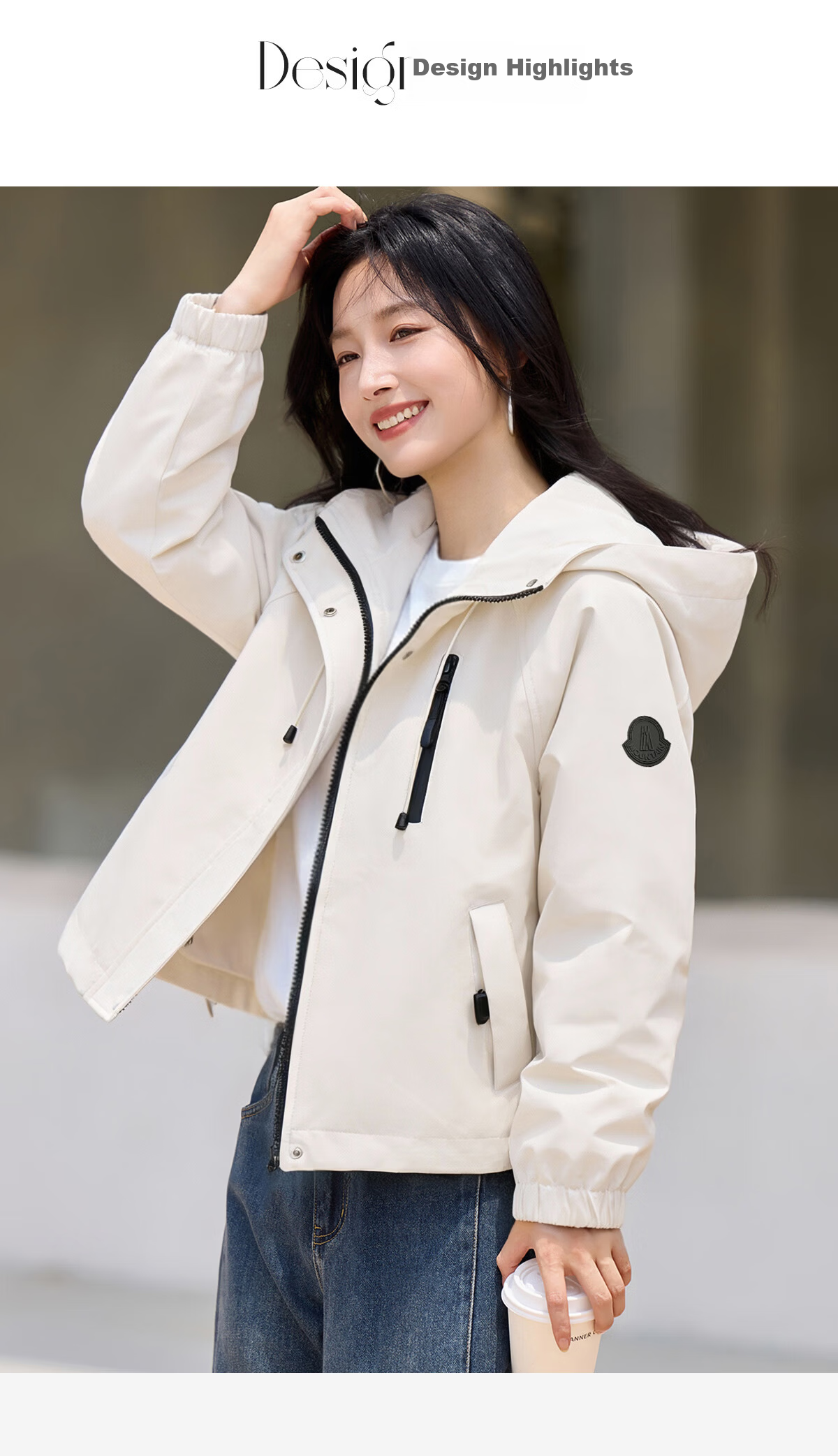 Chushen Spring and Autumn Short Jacket Women Fashion Stand Collar Drop Shoulder Loose Casual Jacket Top S53D049 19