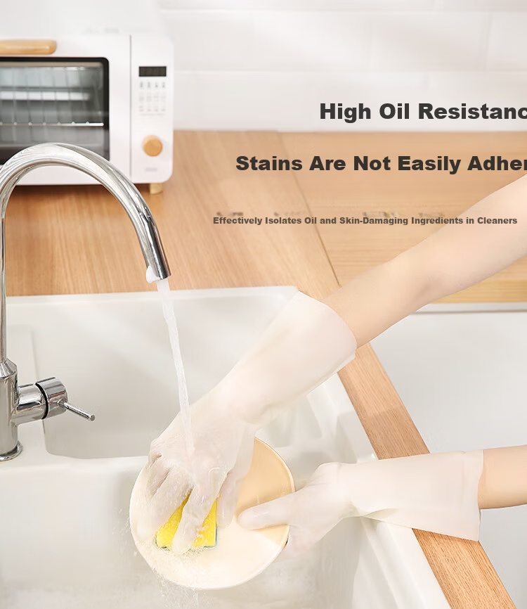 Meiliya Nitrile Gloves Kitchen Dishwashing Workwear Durable Rubber Waterproof Cleaning Cooking Household Gloves 9