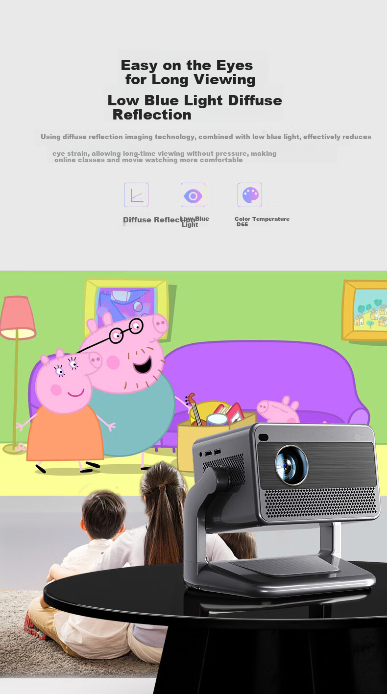 Lecoo Lenovo LK215 Smart Cloud Home Projector Intelligent Projector Bedroom Mobile Phone Projection TV (New Flagship Chip AI Voice Control Home Theater) 12
