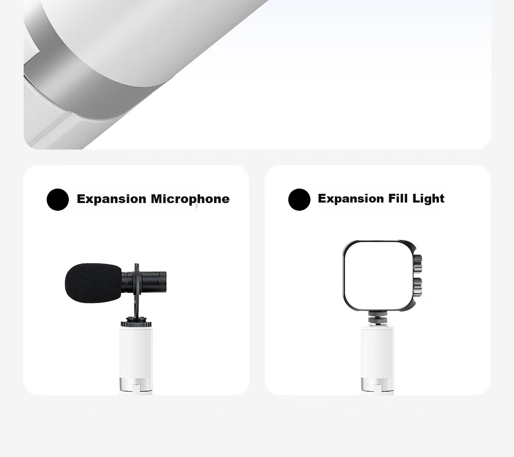 K&F CONCEPT Mobile Phone Selfie Stick Tripod AI Stand Portable Travel Selfie Tool 360-Degree Rotating Fully Automatic Multifunctional Portable Concert Shooting 20