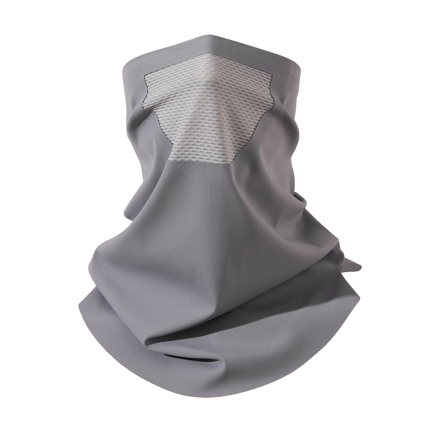 Nanjiren Sun Protection Face Mask for Men, Hanging Ear Style, Summer Face And Neck Guard, Cool Breathable Sun Protection Mask for Women, Cycling Face Mask for Men, Gray