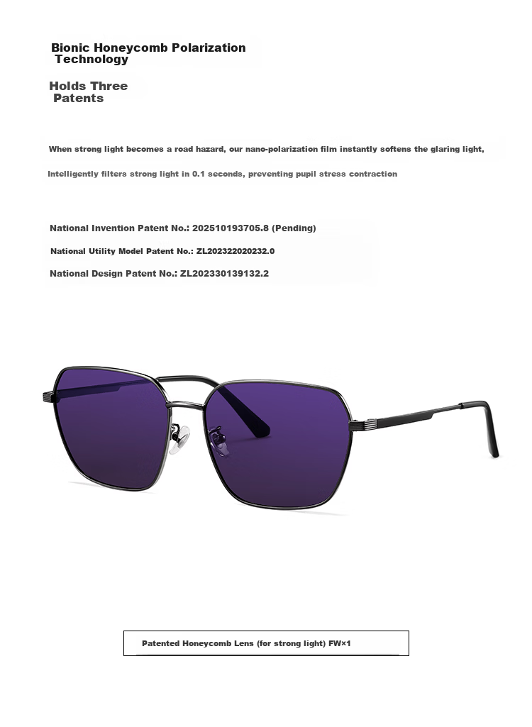 Bertha Men's Anti-Glare Polarized Driving Sunglasses Day and Night Dual-Use UV Protection 20