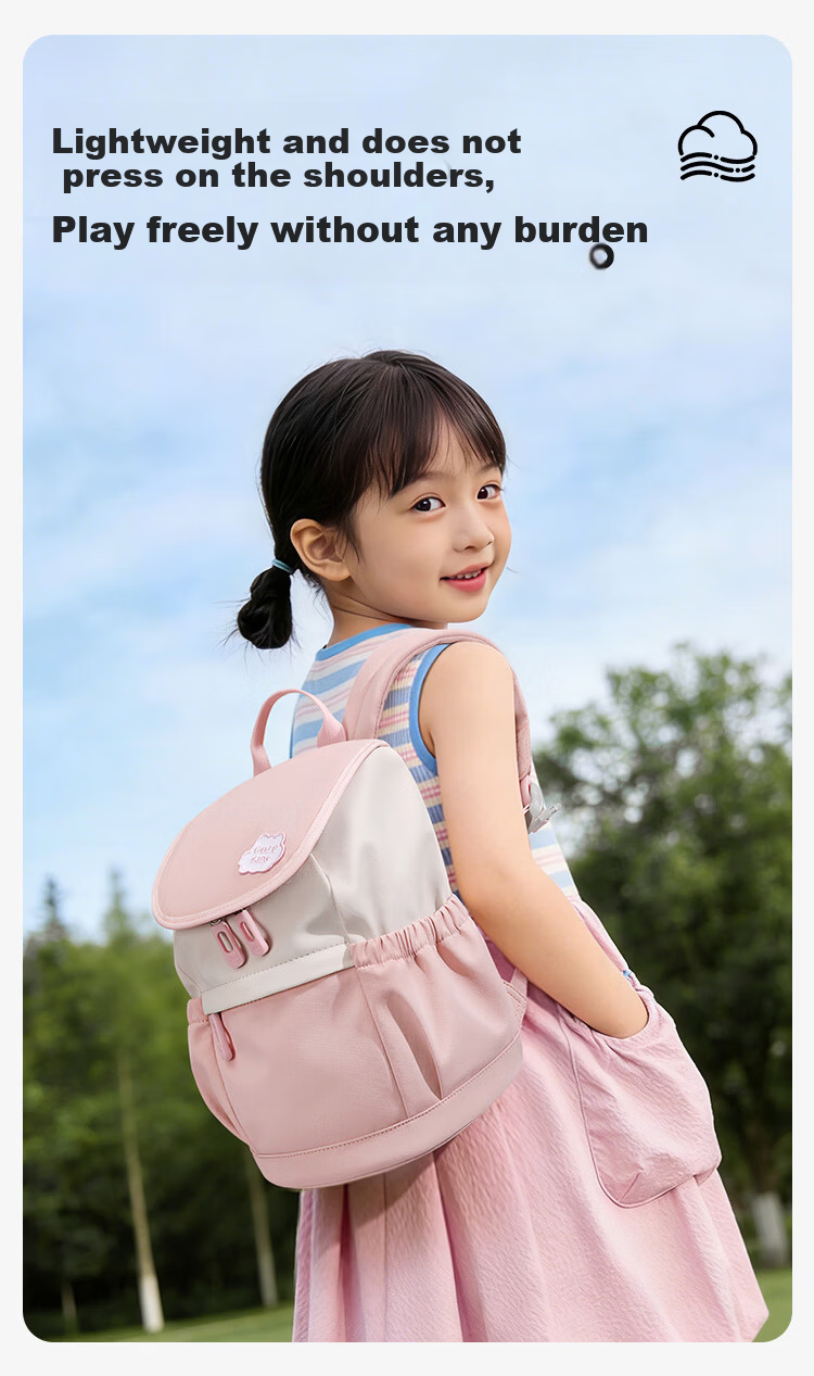 GOLF Kids Lightweight Breathable Kindergarten Backpack Outdoor Travel School Bag for Boys and Girls Parent-Child Backpack 5