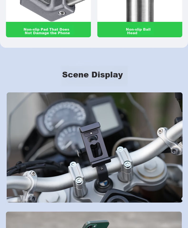 FANAUE Bicycle Electric Scooter Ball Head Phone Holder Quick Release Clamp Extension 25mm Ball Head Accessory CPC-08 14