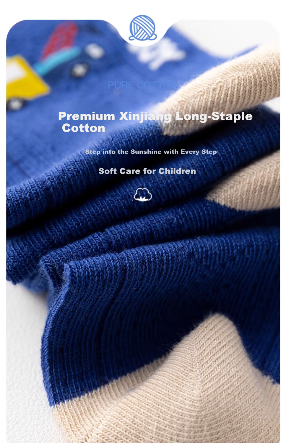 Mianqixiong Kids Socks Boys Spring Autumn Cotton Mid-Calf Socks Boys Cotton Socks Upgraded Combed Soft Cotton K3-5 Pairs 1-3 Years 8