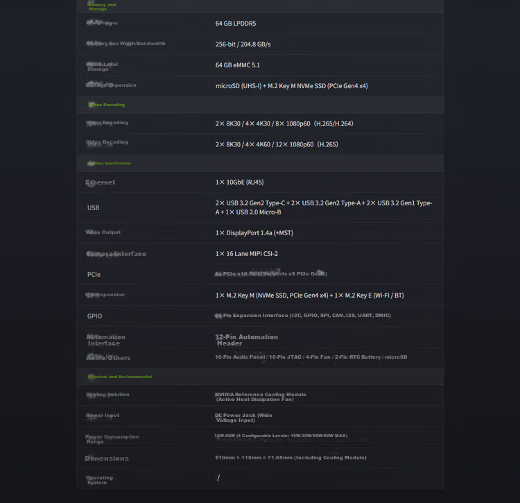 Silicon Delivery NVIDIA Jetson AGX Orin Developer Kit Server-Grade Official Original AGX Orin 945-13730-0050-000 6