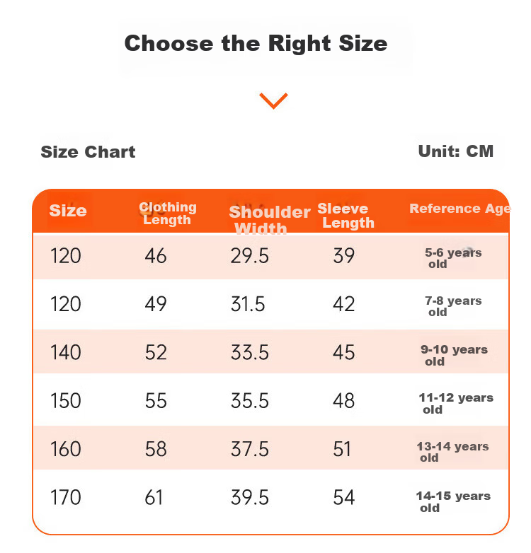 Caiyue Kids Thermal Underwear 100% Wool Filled Boys Autumn Winter Fleece Thickened School Uniform Top for Older Children 6
