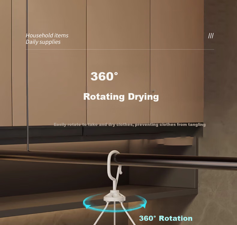 40,000 KM Socks Drying Rack Household Balcony Storage Multi-Functional Underwear Clips Windproof Clothes Hanger 3