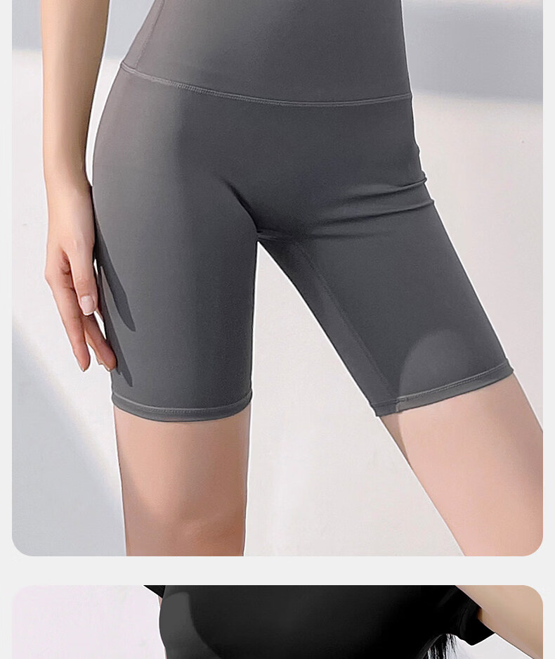 MINISO Women's Yoga Shorts Sports Shorts Five-Point Pants Spring Summer Running Shark Pants Pilates Yoga Fitness Pants 9