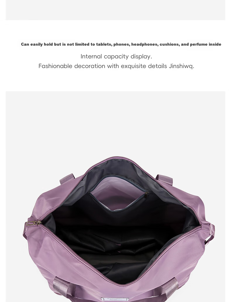 JINSHIWQ Travel Bag Large Capacity Rolling Travel Duffle Bag Portable Maternity Storage Bag with Wet and Dry Separation 13
