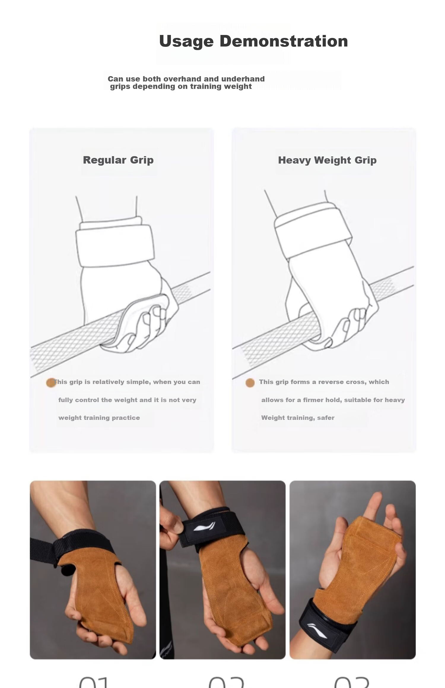 LI-NING Women's Leather Fitness Gloves with Pull-Up Grip, Men's Palm and Wrist Support Strap for Deadlift and Pull-Up Assistance 17