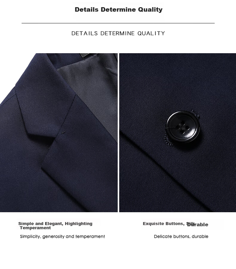 ROMON Men's Suit, Four Seasons Style, Slim Fit, Professional Business Formal Wear, Men's Suit Jacket, Casual Blazer, Men's Clothing 2