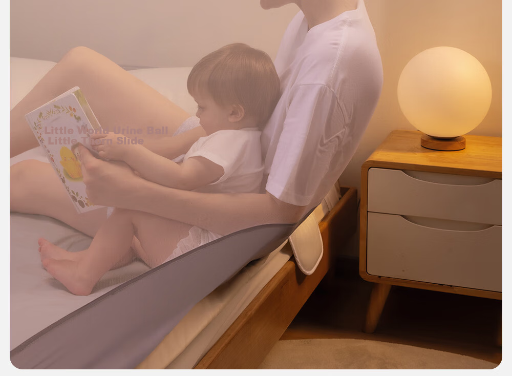Beitais Anti-Fall Mosquito Net Baby Home Children's Bed Rail Zipper Bottom Basic Light Yellow 1.8*2m 17