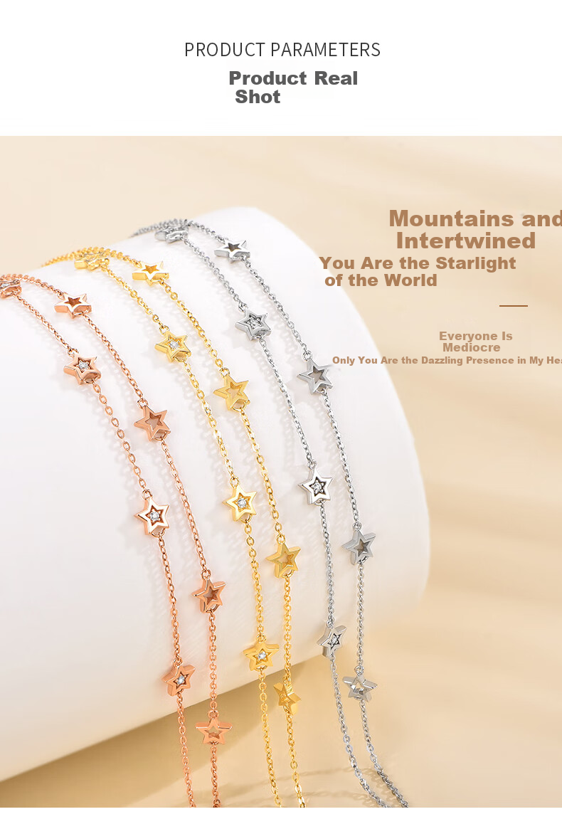 Love Promise Luxury High-End Starry Double-Layer Silver Bracelet for Women Niche 2025 New 520 Valentine's Day Gift for Girlfriend 9