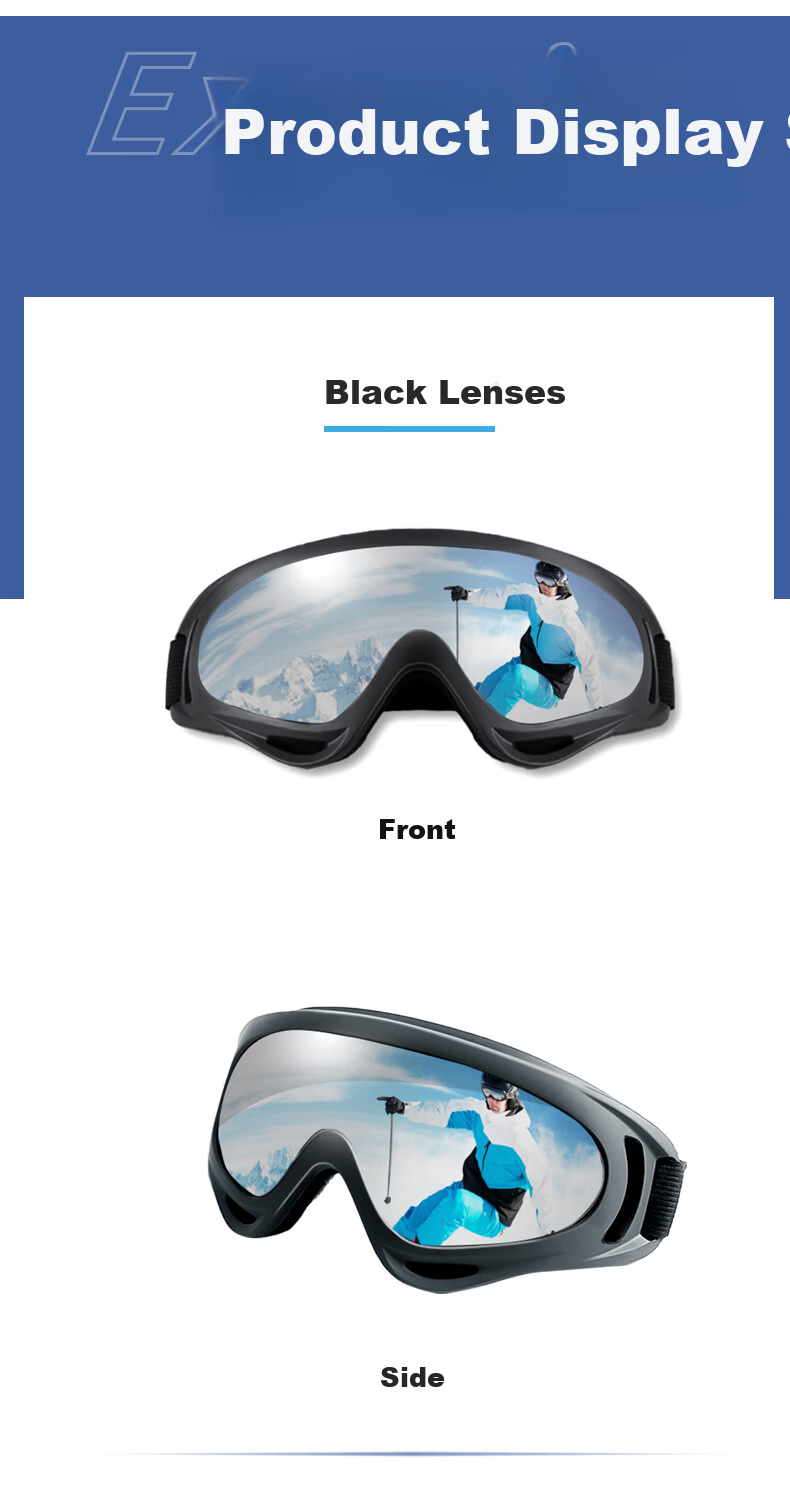 DRATRA Ski Goggles Windproof Glasses Mountaineering Snow Goggles Kids Ski Glasses Dustproof Snow Gear 4