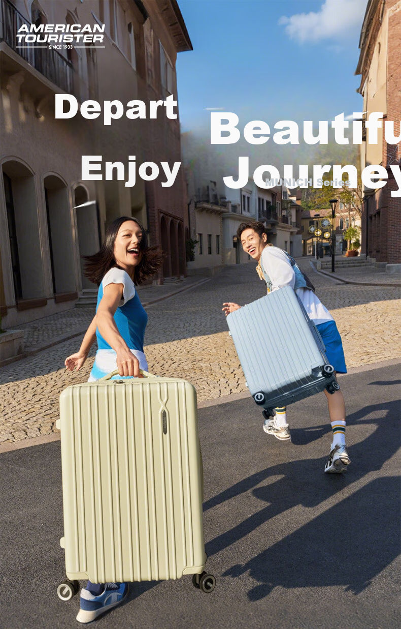 Mei Travel 24-inch Expandable Luggage Suitcase with Trolley, Student Password Lock, Hu Xianxu Style 79B Lilac Pink 1