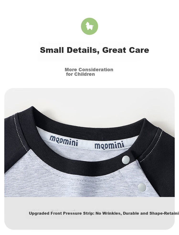 MQDMINI Girls' Outfit Set, 5A Antibacterial Children's T-Shirt And Leggings Two-Piece Set, Baby Clothes, Baobei Rabbit 15