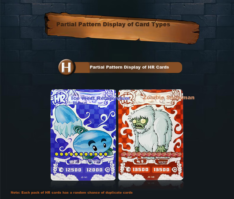Fun Childhood Plants vs Zombies Card Toy 2 Classic Edition Boys Girls Full Star Collectible Birthday Gift 5