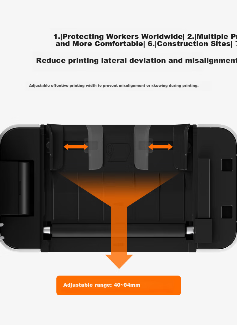 Yinmai IP802BT Bluetooth Thermal Shipping Label Printer 80mm Wireless Mobile Connection Adhesive Label Printer Commercial Package Model 4