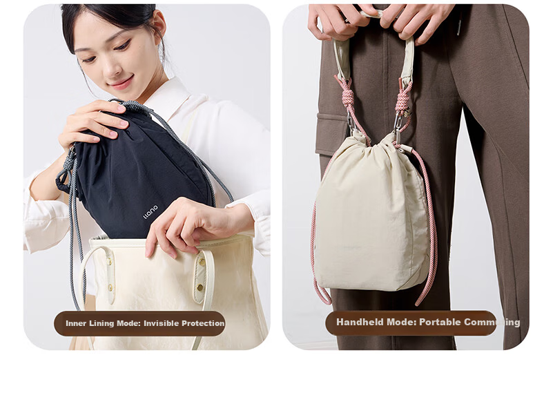 Llano S8 Cloud Sensor Camera Bag Multifunction Drawstring Shoulder Chest Bag Photography Crossbody Casual Travel Universal for Fuji Sony Canon Ricoh Instax Mirrorless Accessories 7