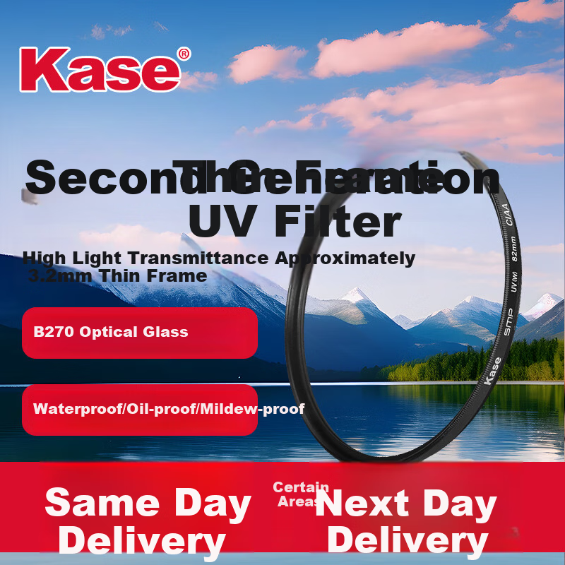 Kase UV Filter 2nd Generation 43mm UV Lens Filter Protective Multi-Coated High-Transparency Lightweight Frame UV Filter