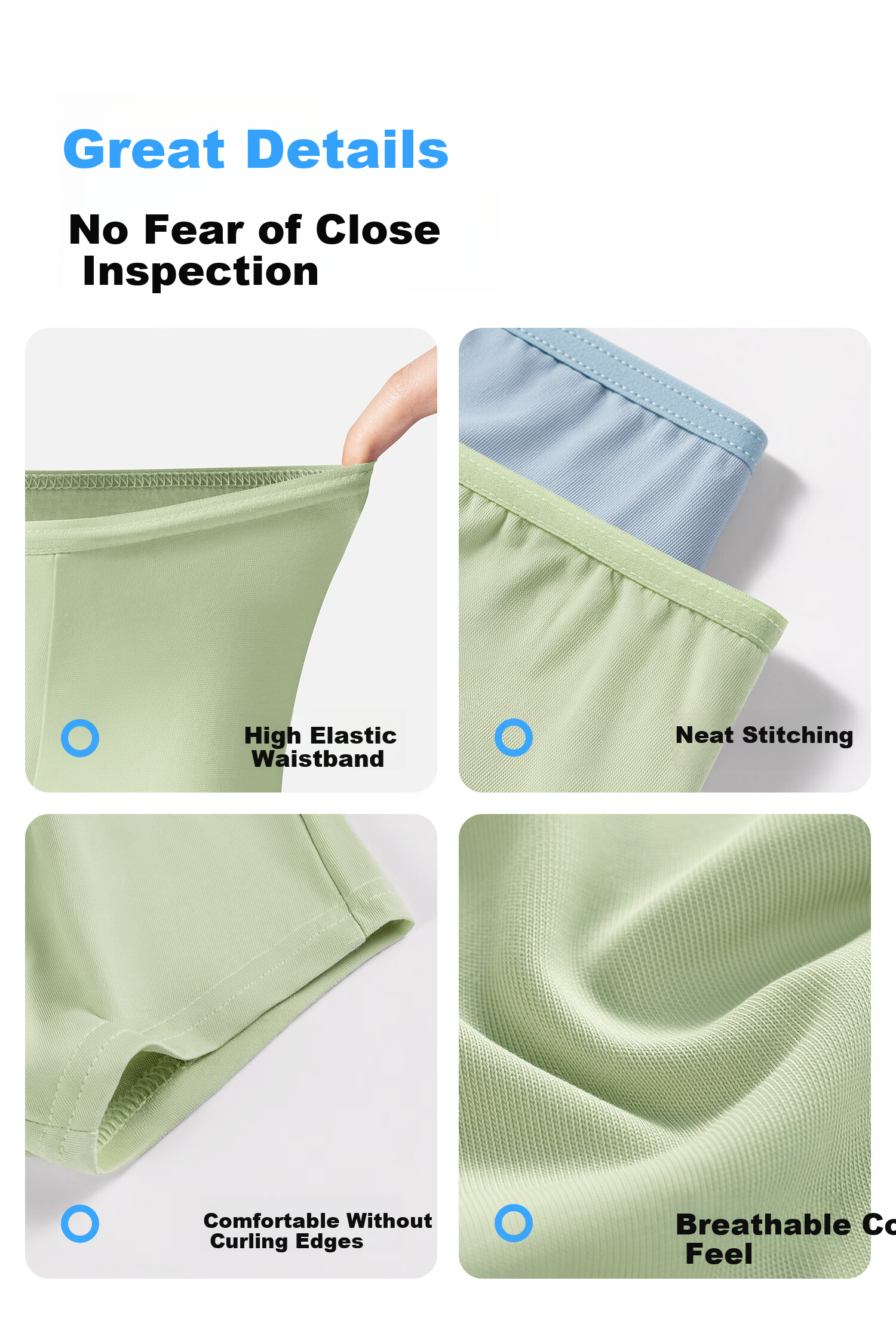 Buddygo Disposable Children's Girls Cotton Sterilized No-Wash Daily Travel Underwear Shorts XL Size New 2025 5