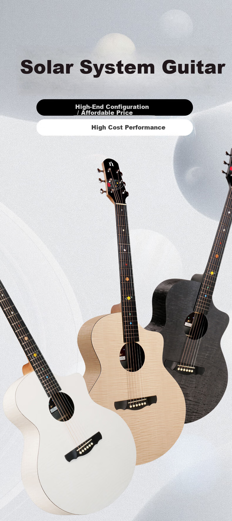 NATASHA Can't Learn to Play Acoustic Guitar, Solar System Mercury Collector's Edition HPL Complete Beginner's Guide for Adults 1