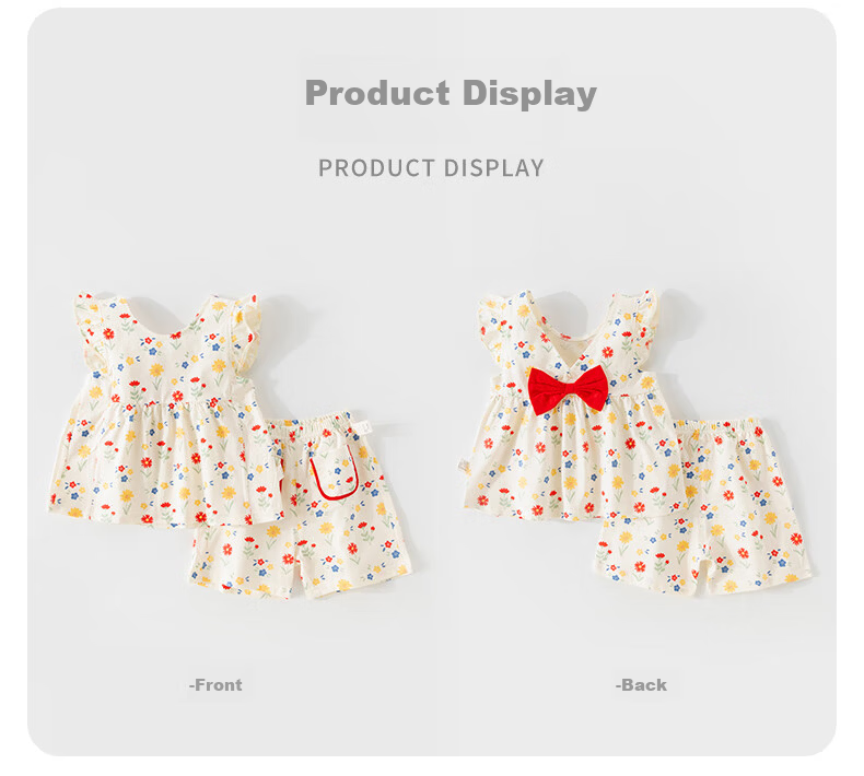 Huanxixiaoxiong Children's Summer Short Sleeve Set Girls Half Sleeve Polo T-Shirt Girls Sports Fashion 2025 New Stylish Summer Outfit 21