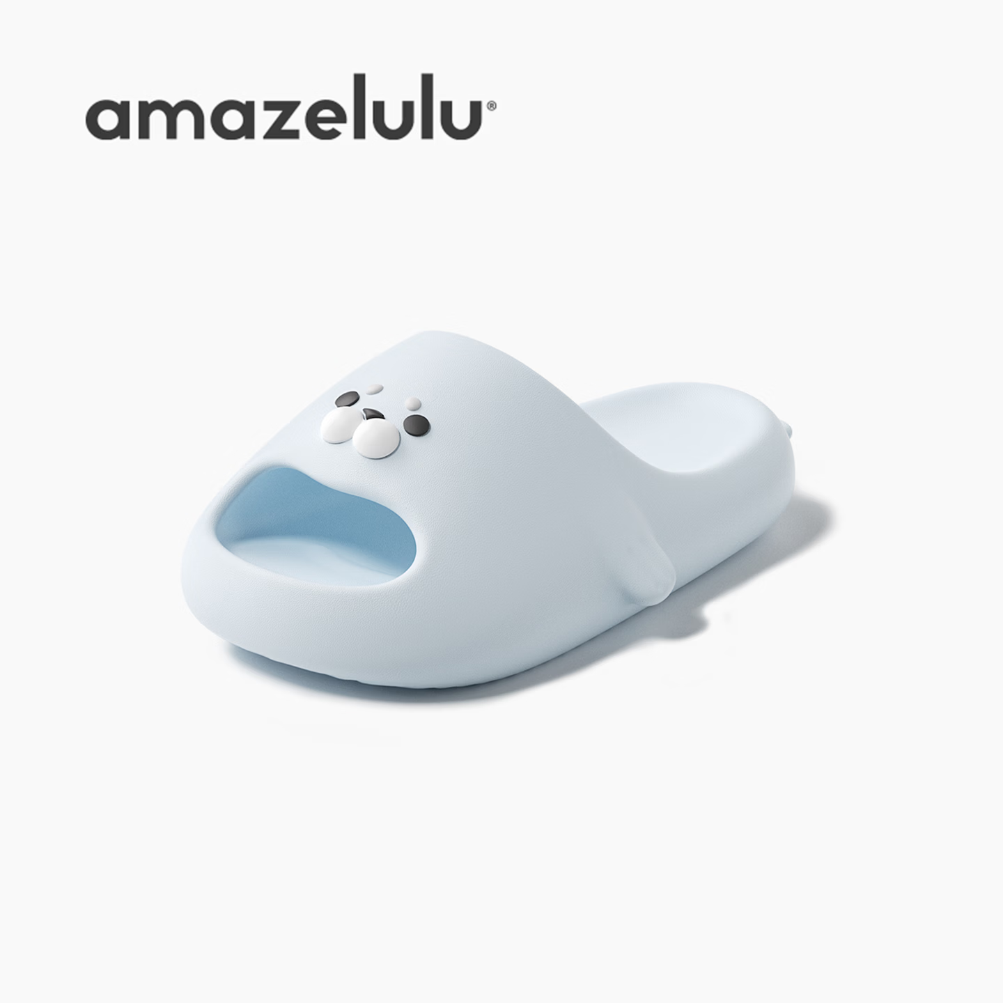 AMAZE-LULU Tear Leopard Women's Slippers 2026 New Indoor Home Bathroom Non-Slip Odor-Resistant Couple Light Blue Size 36-37