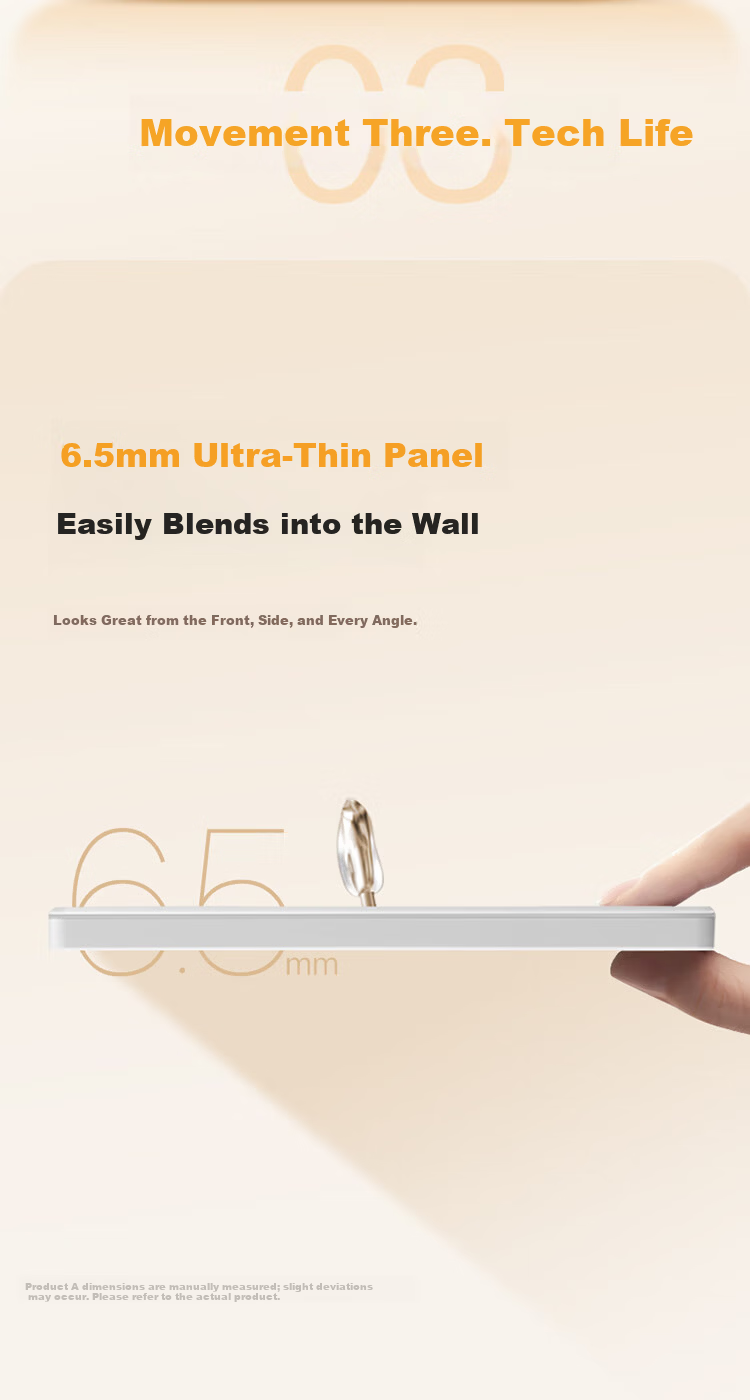 BULL Vintage Switch Socket Acrylic Ultra-thin Panel Five-hole 10A+16A G70Z227 Pearl White 8