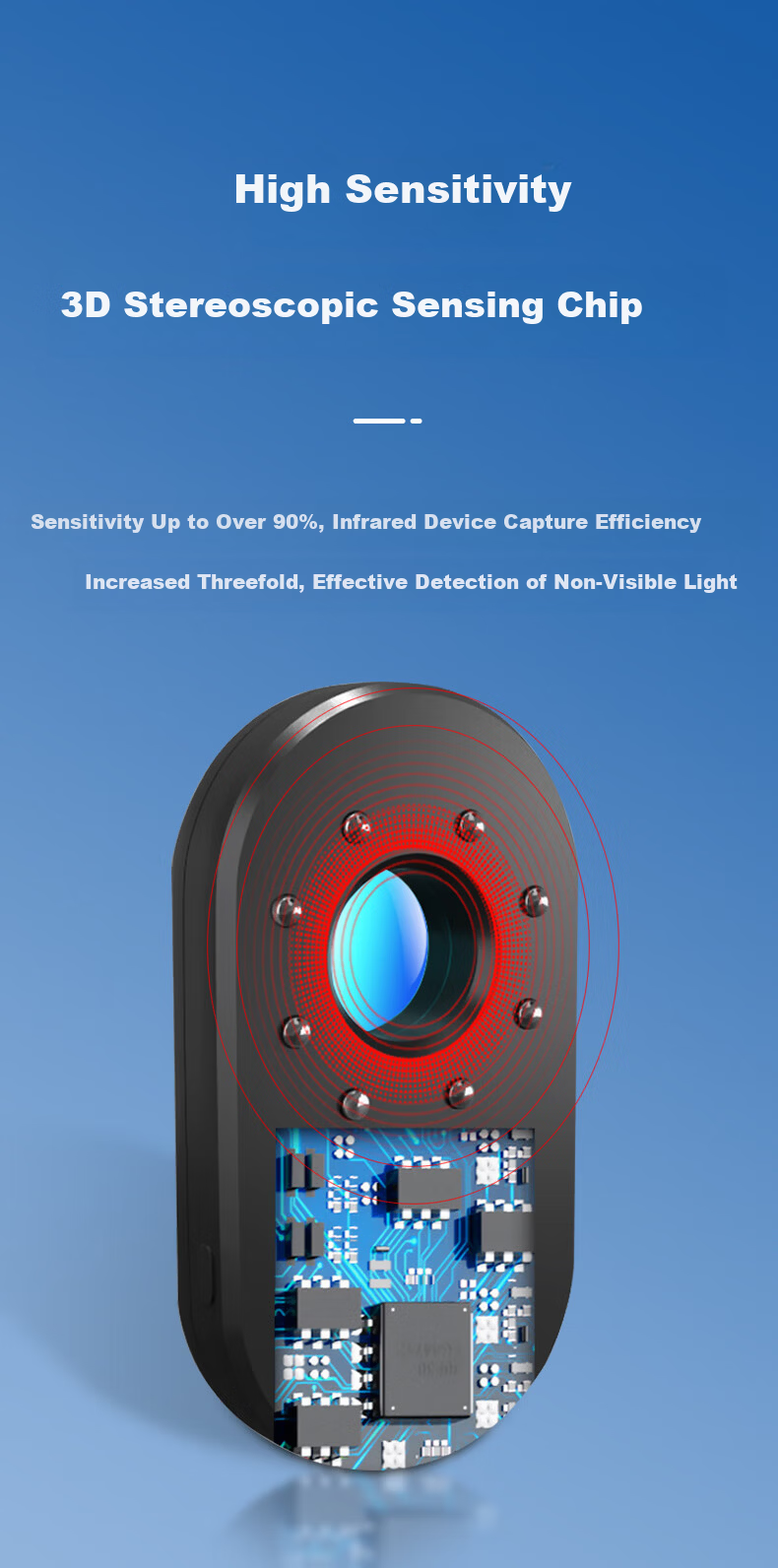 Masentek S001 Camera Detector Hotel Anti-Peeping Infrared Detection Device Anti-Surveillance Signal Scanner Intelligent 5