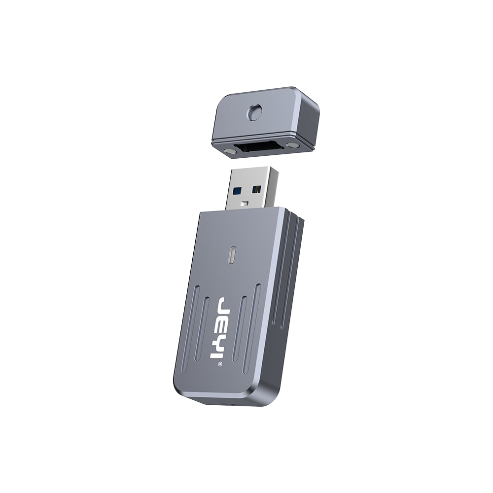 JEYI USB Flash Drive Direct Plug Hard Drive Enclosure Type-C USB 3.2 Interface Cable-Free Plug and Play NVMe Protocol Support Slim Portable SSD Enclosure 2242