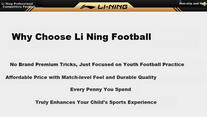 Li-Ning Football Size 4 Children's Standard Match Training Soccer Ball for Primary and Middle School Students Ages 3-12 4