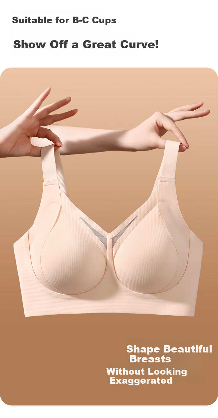 GRACEWELL Seamless Large Bust Minimizing Bra for Women, Lift and Gather, Anti-Sagging, Side Support, Wireless Sports Bra 4