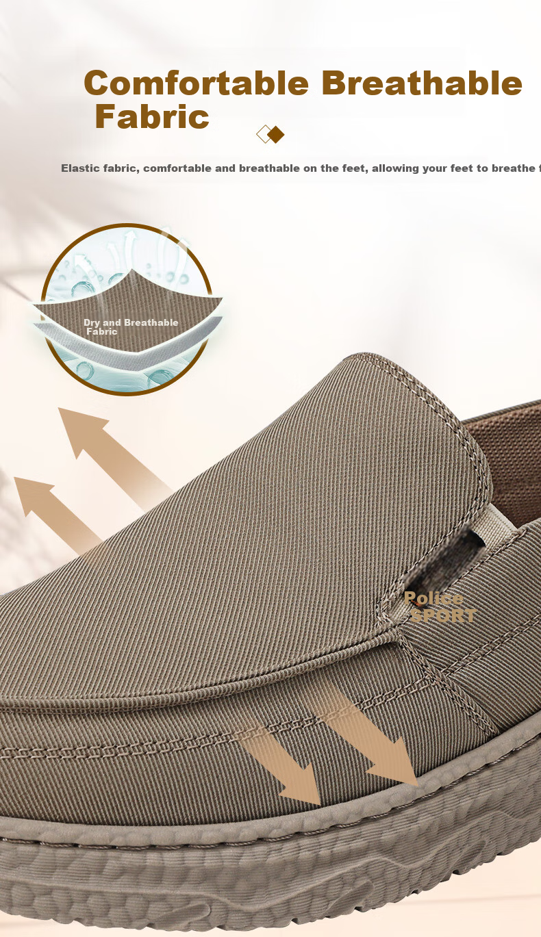 BUSHEYUAN Casual Men's Breathable Soft Sole Comfortable Dad Shoes Old Beijing Cloth Shoes Men 511-0254 Black Size 40 1