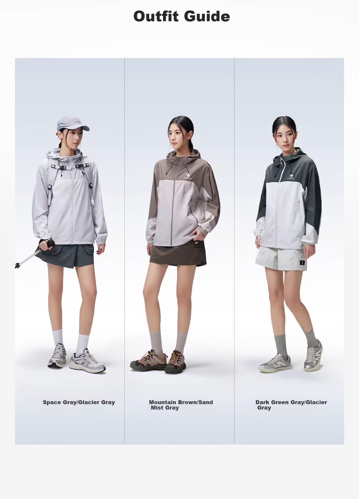 CAMEL Outdoor Sun Protection Jacket 2026 Spring Summer New Unisex Cooling Water-Repellent Sports Coat 8017 15