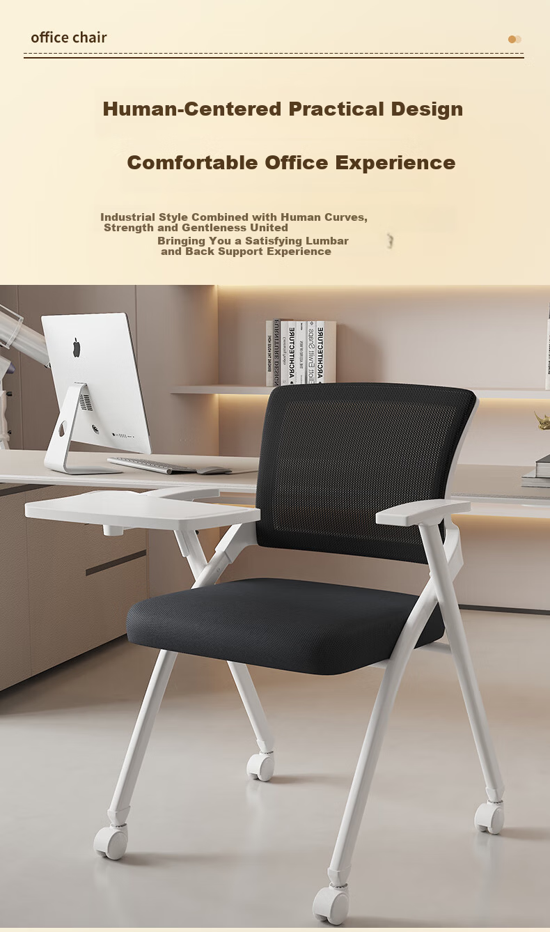 Chibilun Office Chair Conference Chair Staff Training Chair Computer Chair Writing Study Chair Multifunctional Folding Chair 2