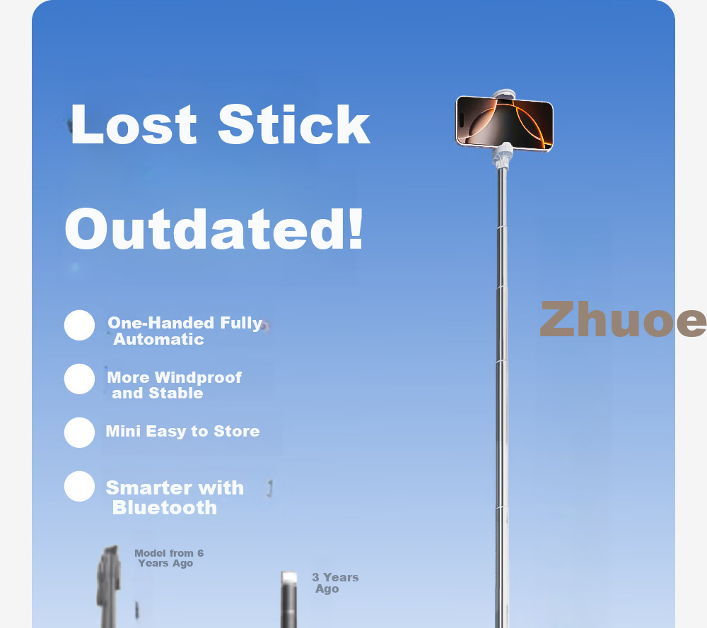 Zhuoer KF013AI 360° Rotating Anti-Shake Auto Face Tracking Selfie Stick Handheld Portable Phone Holder for Travel Live Streaming Vlog 4