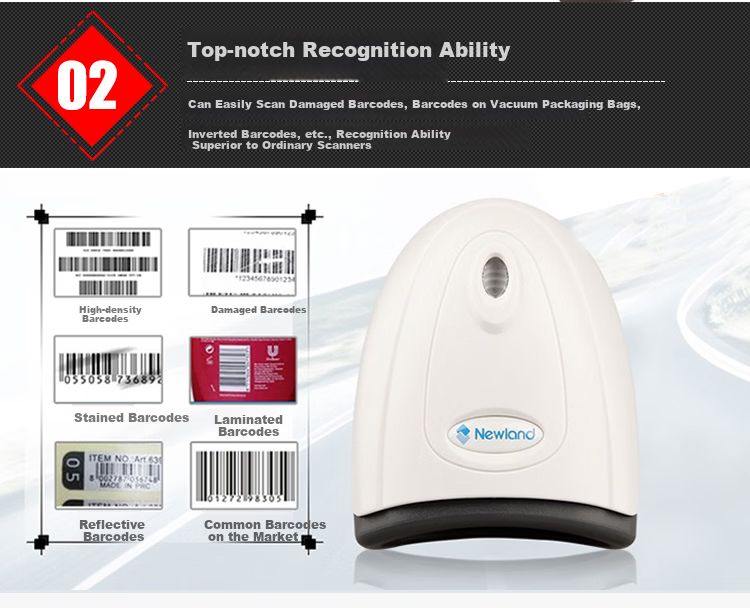 Newland HR11 1D Barcode Scanner Mobile Screen QR Code Reader for WeChat Pay 3