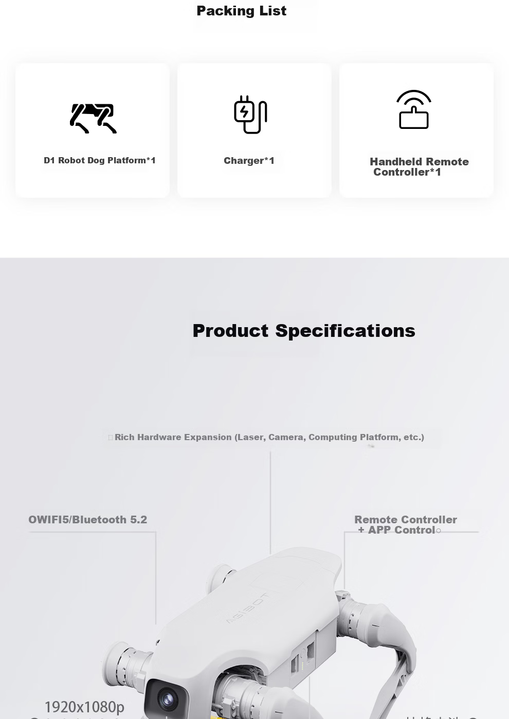 Zhiyuan Robot AGIBOT Kuto D1 Pro Quadruped Robot AI Robotic Dog Embodied Intelligent Electronic Pet Bionic Companion 6