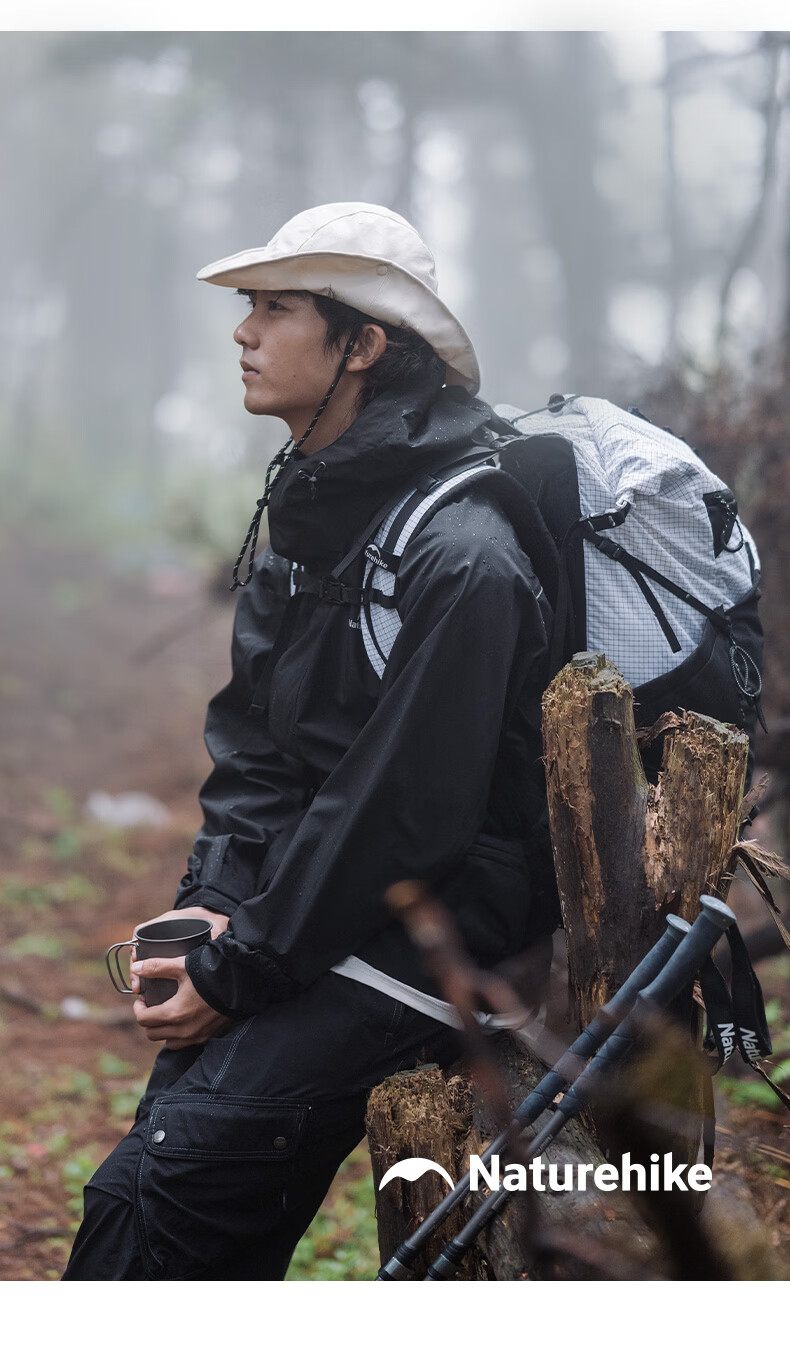 Naturehike Large Brim Fisherman Hat Outdoor Rainproof Sun Protection Waterproof Hiking Mountaineering Creek Walking Men's Hat 9