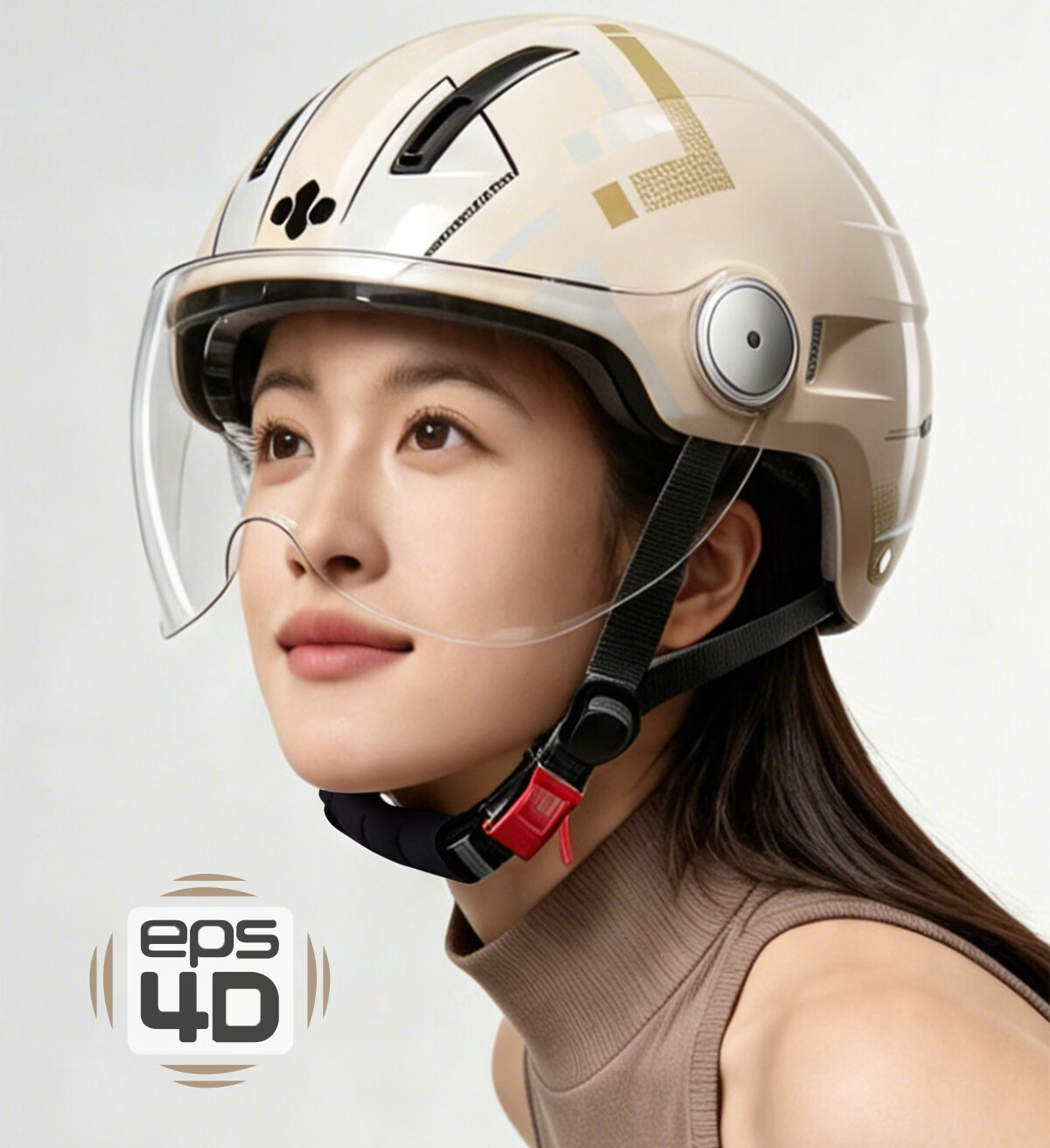 TWOBEE 3C Certified Helmet Electric Scooter Electric Bike Unisex Four-Season Safety Helmet Windproof Half Helmet Gray 6