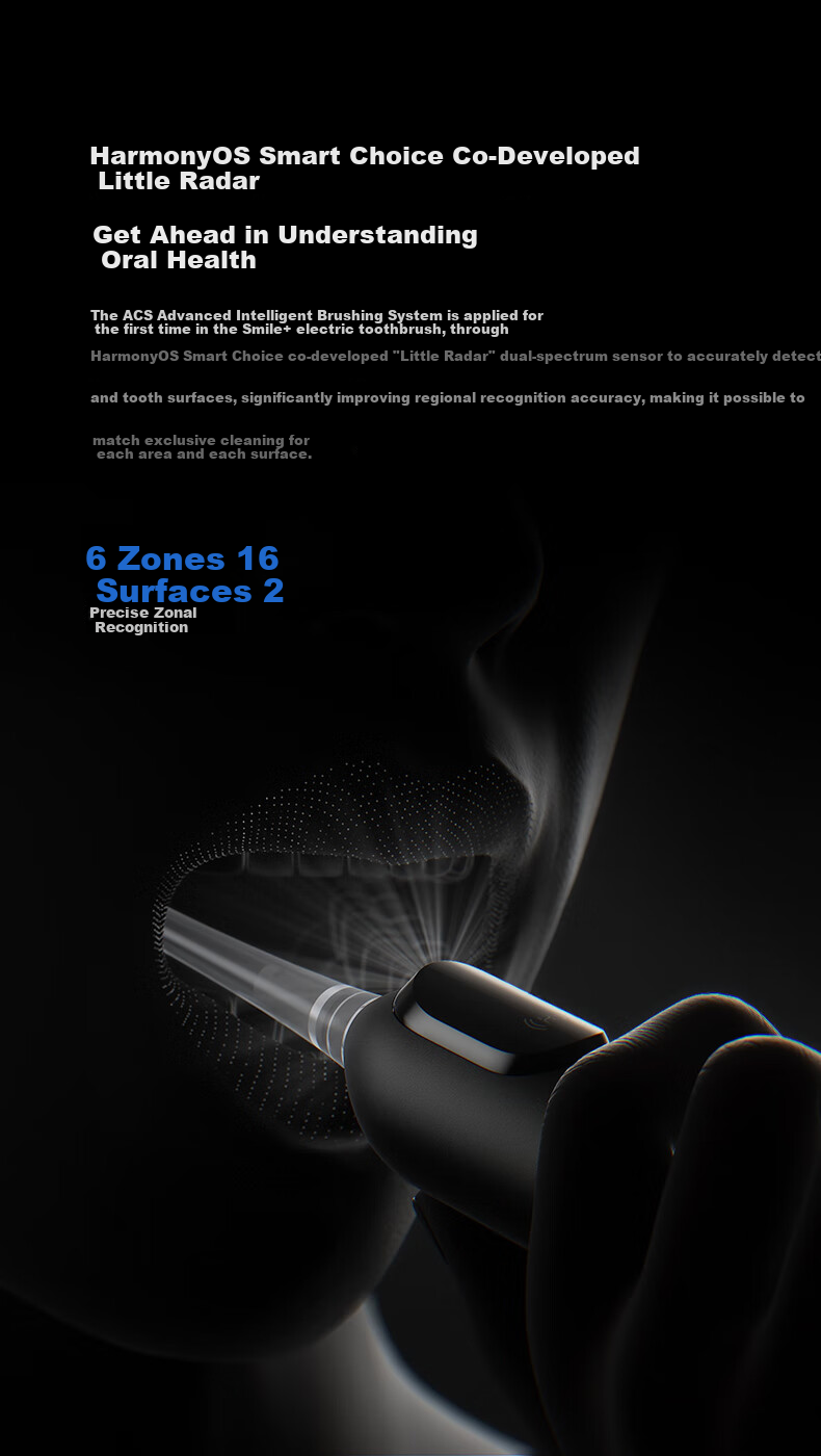 Huawei Smart Choice usmile Electric Toothbrush Smart Toothbrush Adult Couple Gift for Boyfriend/Girlfriend U7 Pro Glacier Blue Birthday Gift 6