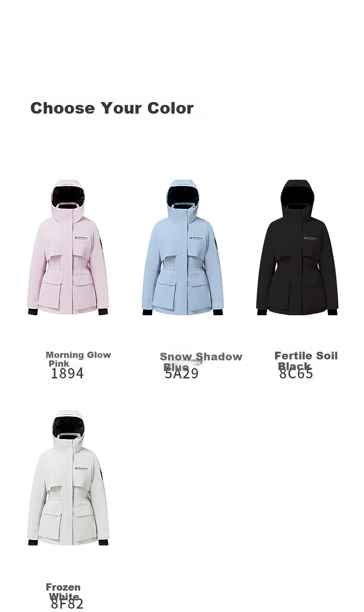 BOSIDENG Off-Season Women's Winter 90% Down Thickened Hooded Slim Short Fashion Sports Warm Jacket 10